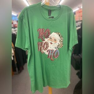 NEW Anvil Green Christmas Tee - HoHoHo